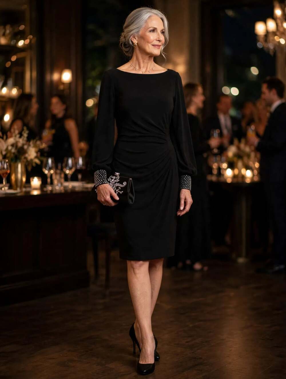 Jessica Howard Traditional Short Cocktail Dress Size 12P Black